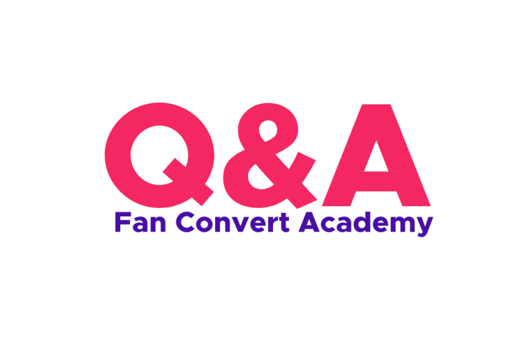 Sesiones Q&A Fan Convert Academy Academia Fan Convert